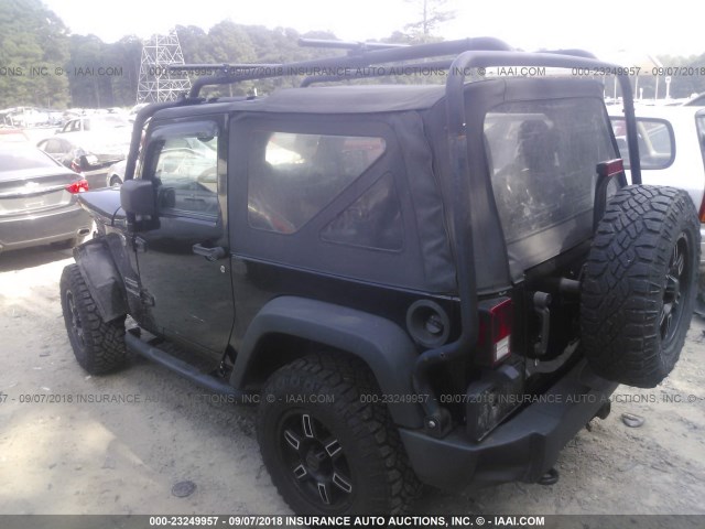 1C4AJWAG1CL210397 - 2012 JEEP WRANGLER SPORT 黑色 照片 3