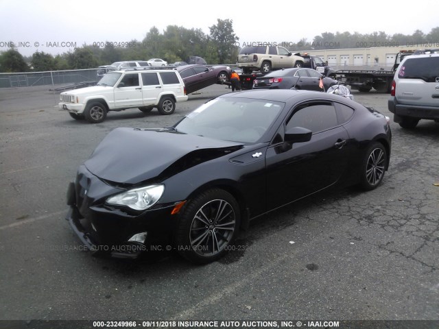 JF1ZNAA11D2717576 - 2013 TOYOTA SCION FR-S BLACK photo 2