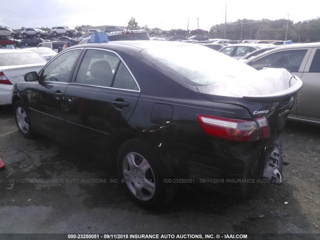 4T1BE46K77U078610 - 2007 TOYOTA CAMRY NEW GENERAT CE/LE/XLE/SE BLACK photo 3