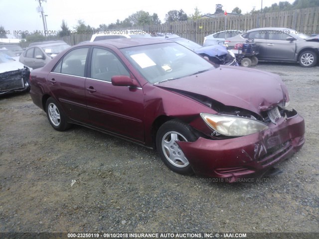 4T1BF30K22U034300 - 2002 TOYOTA CAMRY LE/XLE/SE 红色 照片 1