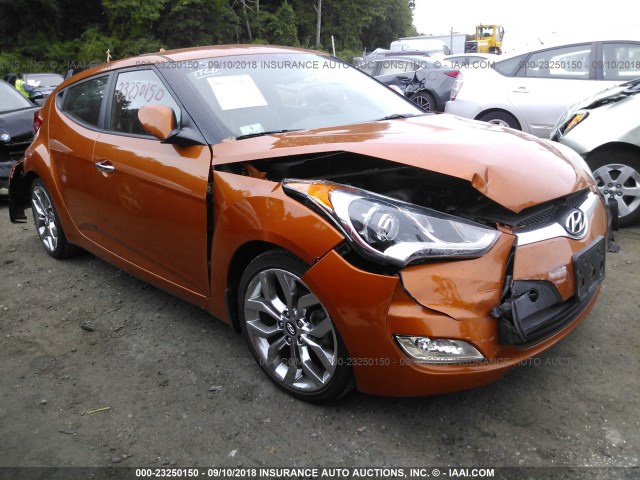 KMHTC6AD5FU223172 - 2015 HYUNDAI VELOSTER ORANGE photo 1