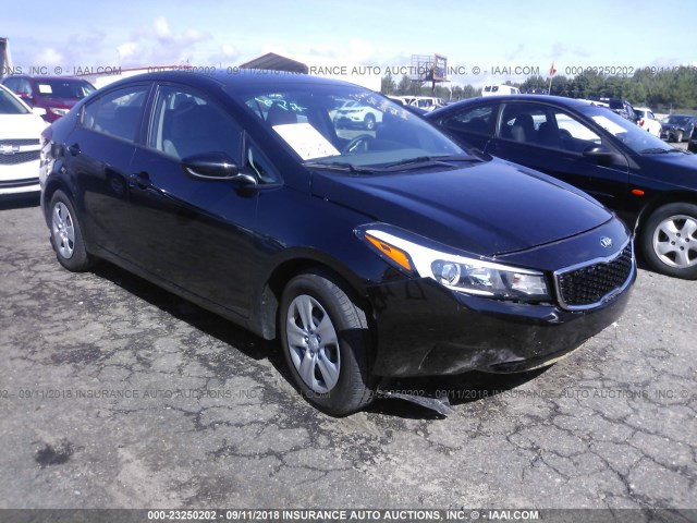 3KPFL4A79JE246249 - 2018 KIA FORTE LX/S BLACK photo 1