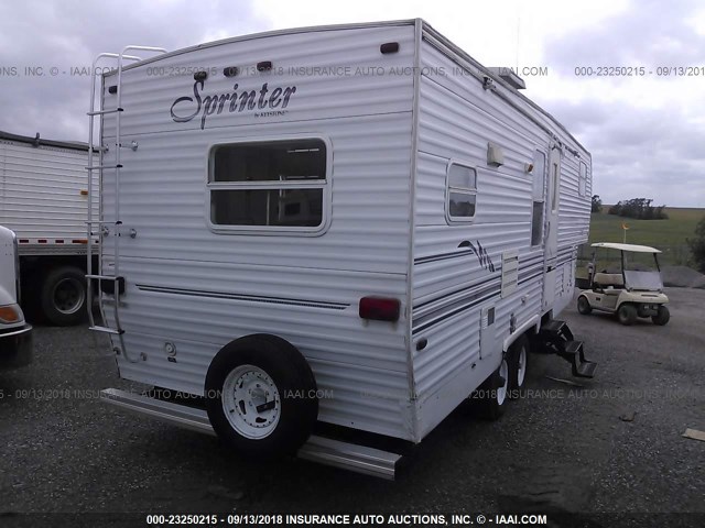 4YDF27529X1007022 - 1999 KEYSTONE SPRINTER WHITE photo 4