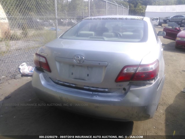 4T1BE46K67U639413 - 2007 TOYOTA CAMRY NEW GENERAT CE/LE/XLE/SE SILVER photo 6