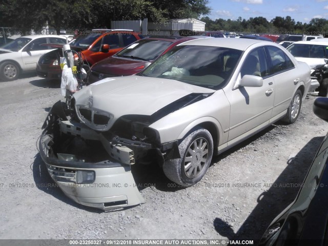 1LNHM86S05Y628465 - 2005 LINCOLN LS TEAL photo 2