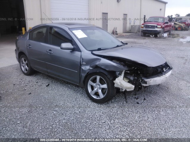 JM1BK123641113466 - 2004 MAZDA 3 S GRAY photo 1