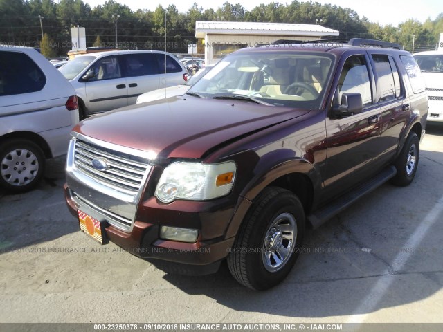 1FMEU73E89UA07483 - 2009 FORD EXPLORER XLT BROWN photo 2