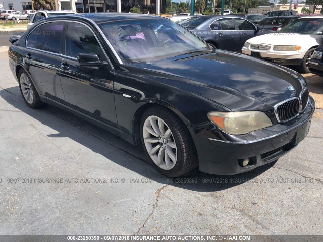 WBAHN83537DT72491 - 2007 BMW 750 BLACK photo 1