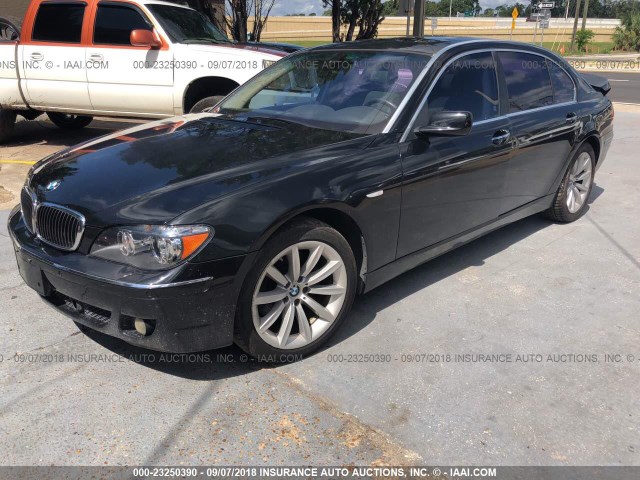 WBAHN83537DT72491 - 2007 BMW 750 BLACK photo 2