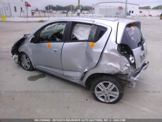 KL8CB6S94EC589087 - 2014 CHEVROLET SPARK LS SILVER photo 3