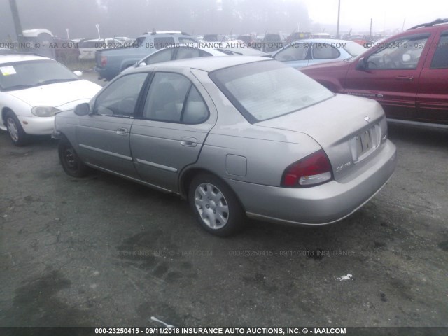 3N1CB51D62L634945 - 2002 NISSAN SENTRA XE/GXE TAN photo 3