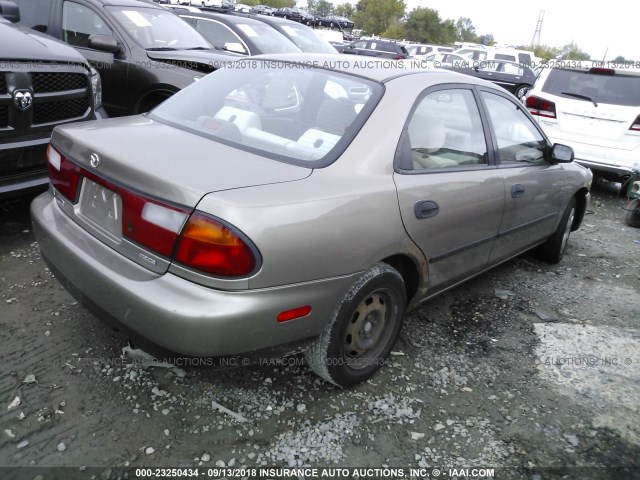 JM1BC1417W0184225 - 1998 MAZDA PROTEGE DX/LX/ES BROWN photo 4