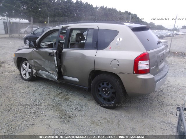 1J8FF57W67D217547 - 2007 JEEP COMPASS LIMITED BROWN photo 3