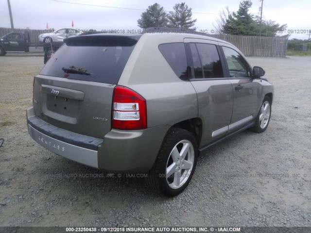 1J8FF57W67D217547 - 2007 JEEP COMPASS LIMITED BROWN photo 4