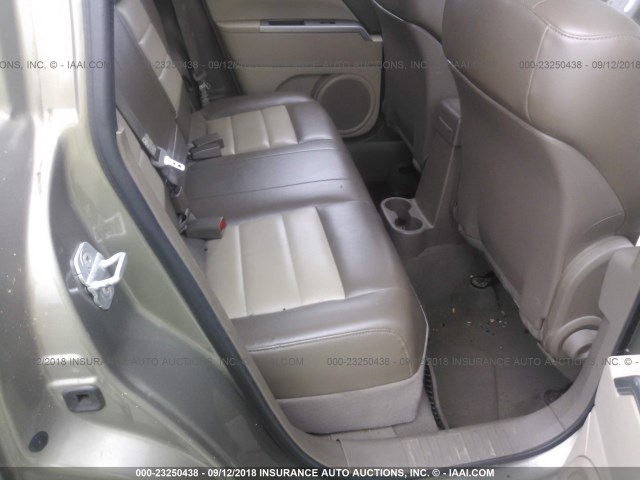 1J8FF57W67D217547 - 2007 JEEP COMPASS LIMITED BROWN photo 8