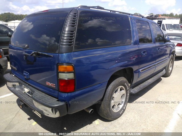 1GKEC16Z16J142101 - 2006 GMC YUKON XL C1500 BLUE photo 4