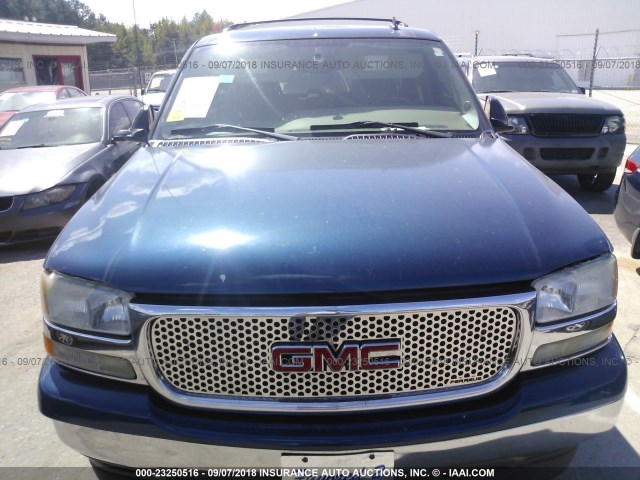 1GKEC16Z16J142101 - 2006 GMC YUKON XL C1500 BLUE photo 6