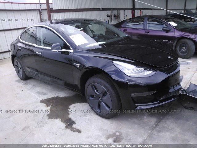 5YJ3E1EA1JF031380 - 2018 TESLA MODEL 3 შავი ფოტო 1