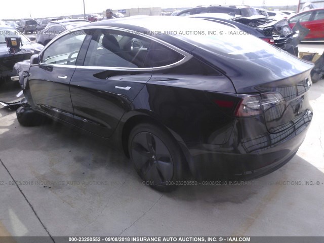 5YJ3E1EA1JF031380 - 2018 TESLA MODEL 3 შავი ფოტო 3
