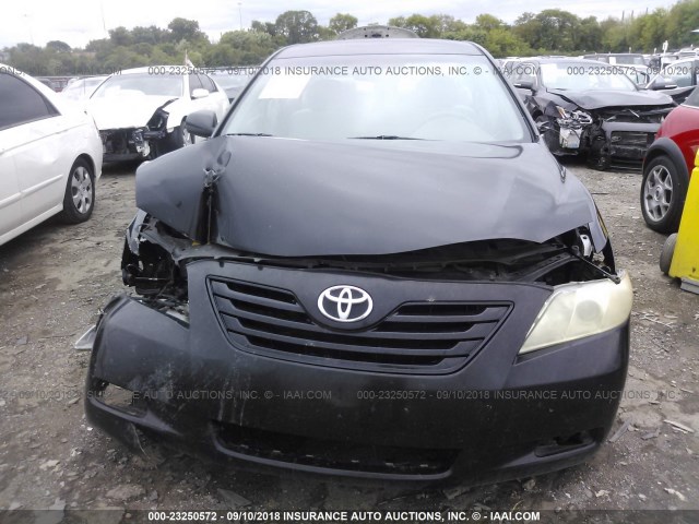 4T1BK46K97U521462 - 2007 TOYOTA CAMRY NEW GENERAT LE/XLE/SE BLACK photo 6