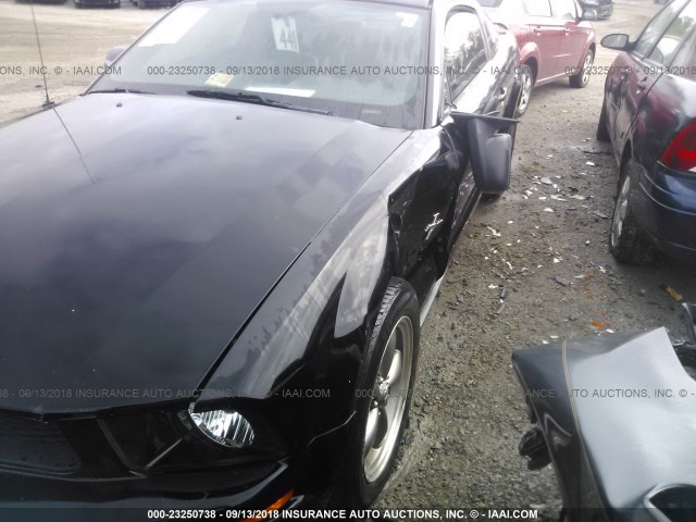 1ZVFT80N565243937 - 2006 FORD MUSTANG BLACK photo 6