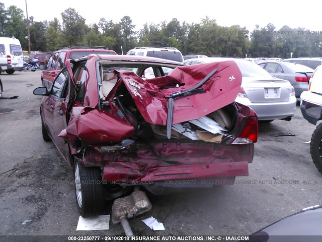 1FAFP34304W159525 - 2004 FORD FOCUS SE COMFORT/SE SPORT RED photo 6