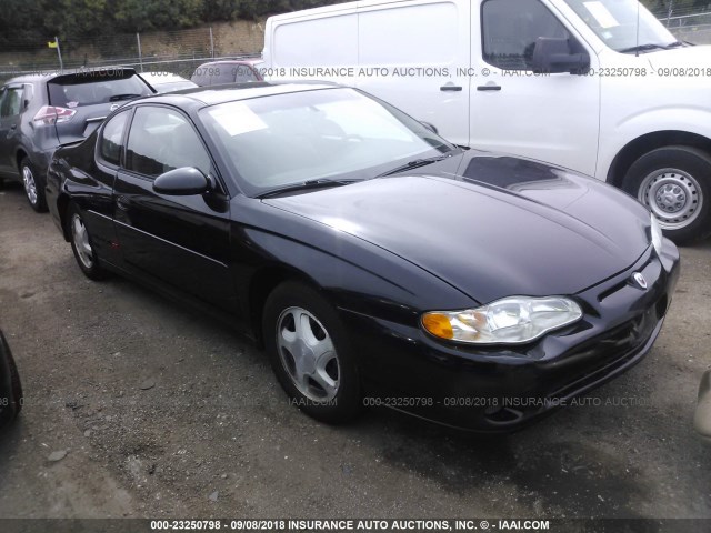 2G1WX12K439110935 - 2003 CHEVROLET MONTE CARLO SS შავი ფოტო 1