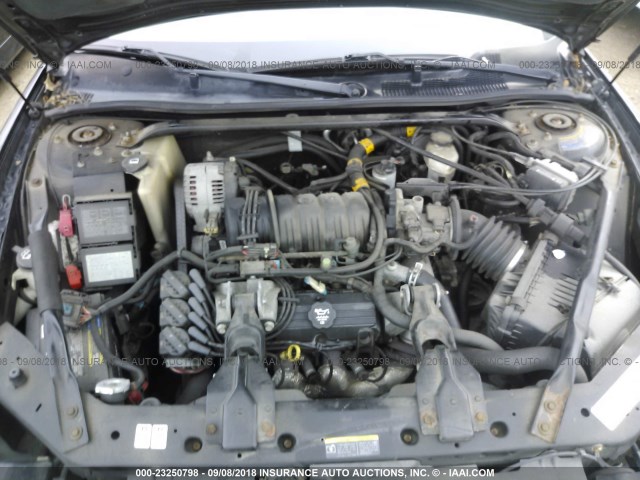 2G1WX12K439110935 - 2003 CHEVROLET MONTE CARLO SS შავი ფოტო 10