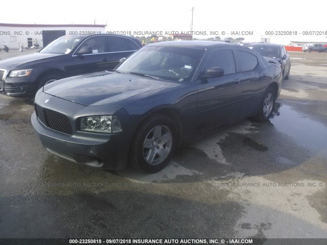 2B3KA43G37H769332 - 2007 DODGE CHARGER SE/SXT GRAY photo 2