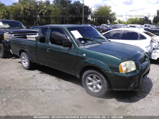 1N6DD26S11C304915 - 2001 NISSAN FRONTIER KING CAB XE GREEN photo 1