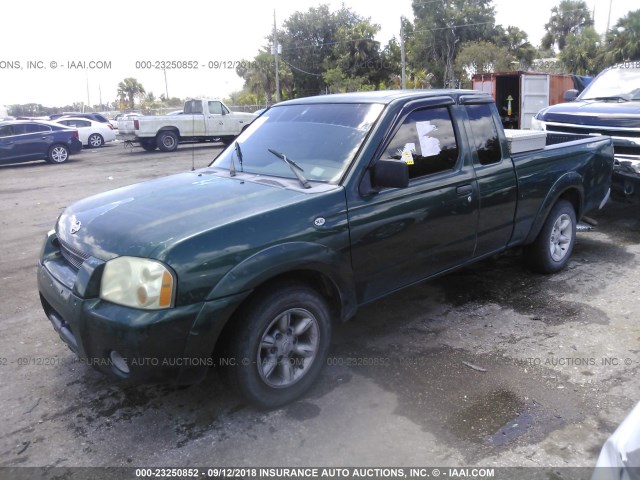 1N6DD26S11C304915 - 2001 NISSAN FRONTIER KING CAB XE GREEN photo 2