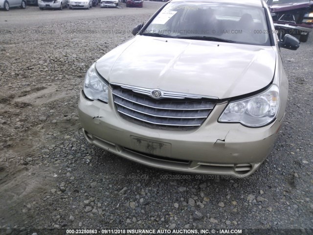 1C3CC4FB7AN116857 - 2010 CHRYSLER SEBRING TOURING GOLD photo 6