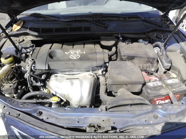 4T1BF3EK4AU543635 - 2010 TOYOTA CAMRY SE/LE/XLE BLUE photo 10