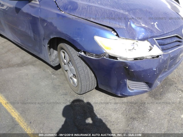4T1BF3EK4AU543635 - 2010 TOYOTA CAMRY SE/LE/XLE BLUE photo 6