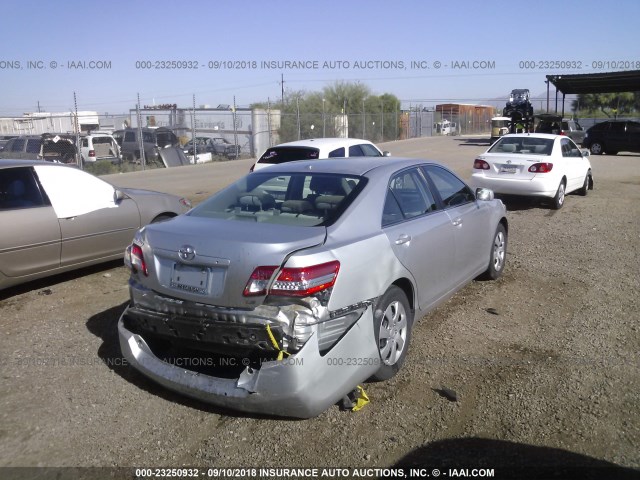 4T4BF3EK8AR065807 - 2010 TOYOTA CAMRY SE/LE/XLE SILVER photo 4