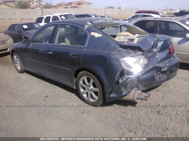 JNKCV51E75M210860 - 2005 INFINITI G35 Light Blue photo 3