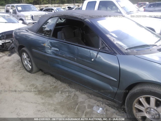 1C3EL75RX6N182836 - 2006 CHRYSLER SEBRING GTC TEAL photo 6