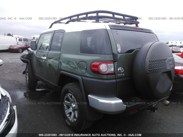 JTEBU4BF0EK186832 - 2014 TOYOTA FJ CRUISER GREEN photo 3