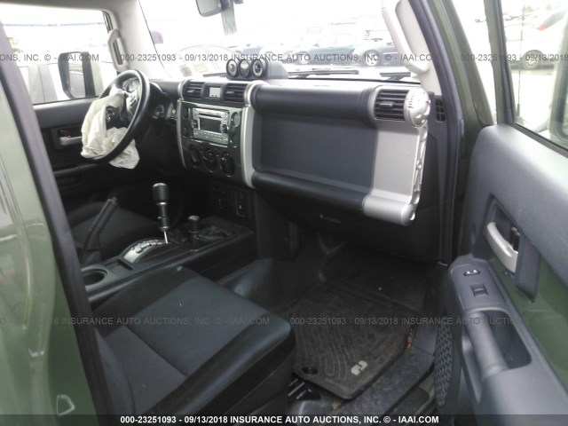 JTEBU4BF0EK186832 - 2014 TOYOTA FJ CRUISER GREEN photo 5