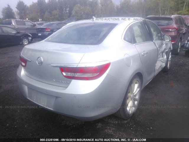 1G4PR5SKXE4190739 - 2014 BUICK VERANO CONVENIENCE SILVER photo 4