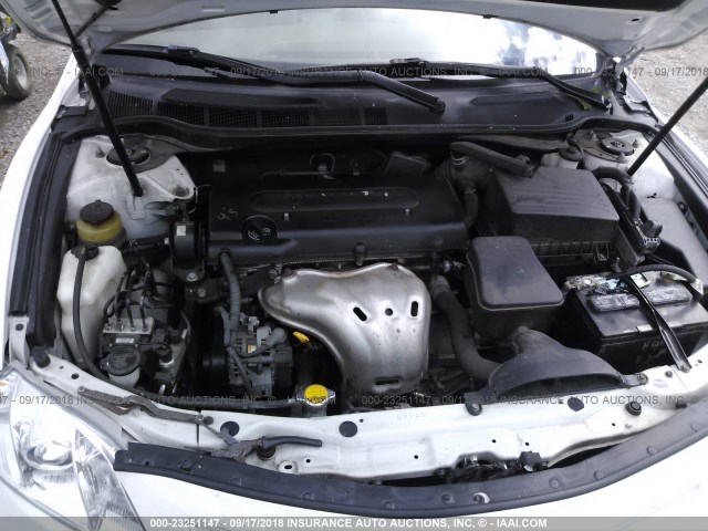 4T1BE46K48U740497 - 2008 TOYOTA CAMRY CE/LE/XLE/SE WHITE photo 10