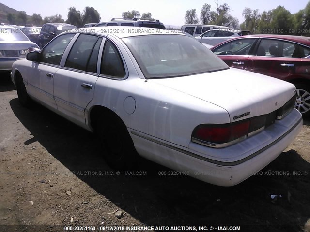 2FALP71W3SX168536 - 1995 FORD CROWN VICTORIA POLICE INTERCEPTOR WHITE photo 3