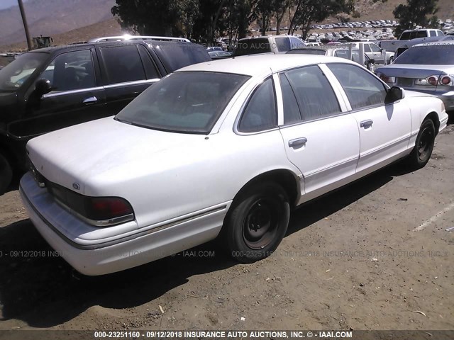 2FALP71W3SX168536 - 1995 FORD CROWN VICTORIA POLICE INTERCEPTOR WHITE photo 4