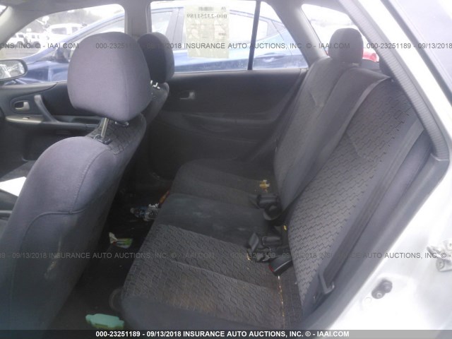 JM1BJ245921457278 - 2002 MAZDA PROTEGE PR5 SILVER photo 8