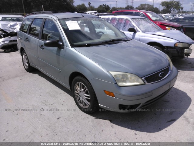 1FAFP36N85W151236 - 2005 FORD FOCUS ZXW GREEN photo 1