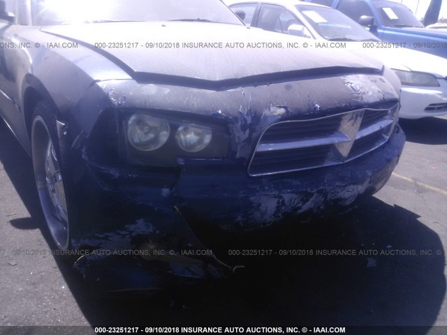 2B3KA43G96H152693 - 2006 DODGE CHARGER SE/SXT BLUE photo 6