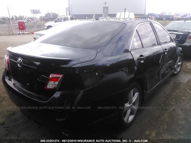 4T1BF3EK1BU667539 - 2011 TOYOTA CAMRY SE/LE/XLE BLACK photo 4