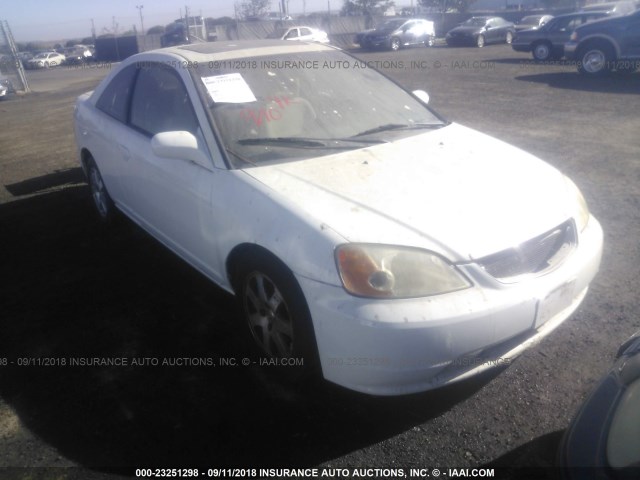 1HGEM22903L024725 - 2003 HONDA CIVIC EX WHITE photo 1