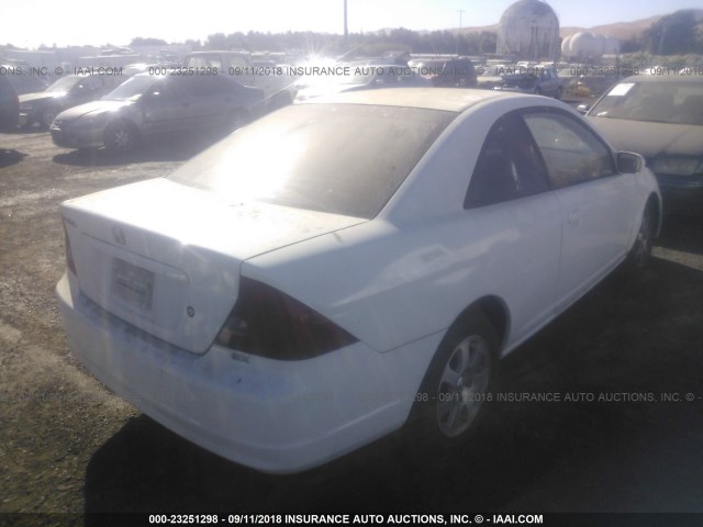 1HGEM22903L024725 - 2003 HONDA CIVIC EX WHITE photo 4