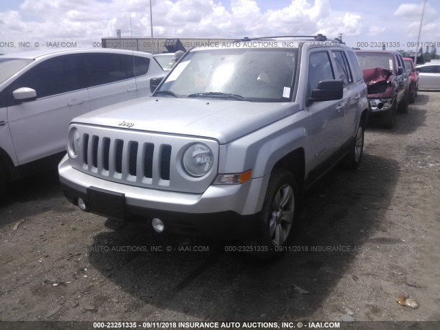 1C4NJRCB5CD537433 - 2012 JEEP PATRIOT LIMITED SILVER photo 2